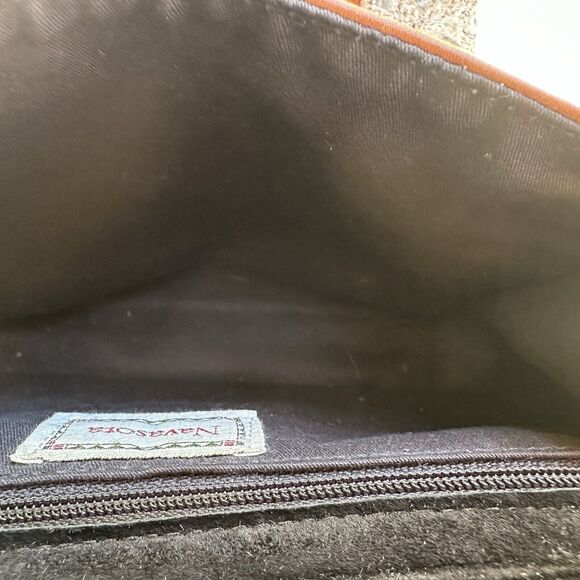 Vintage Navasota Purse Leather Brown‎ Crossbody Buckle Exotic Classic - Picture 9 of 11